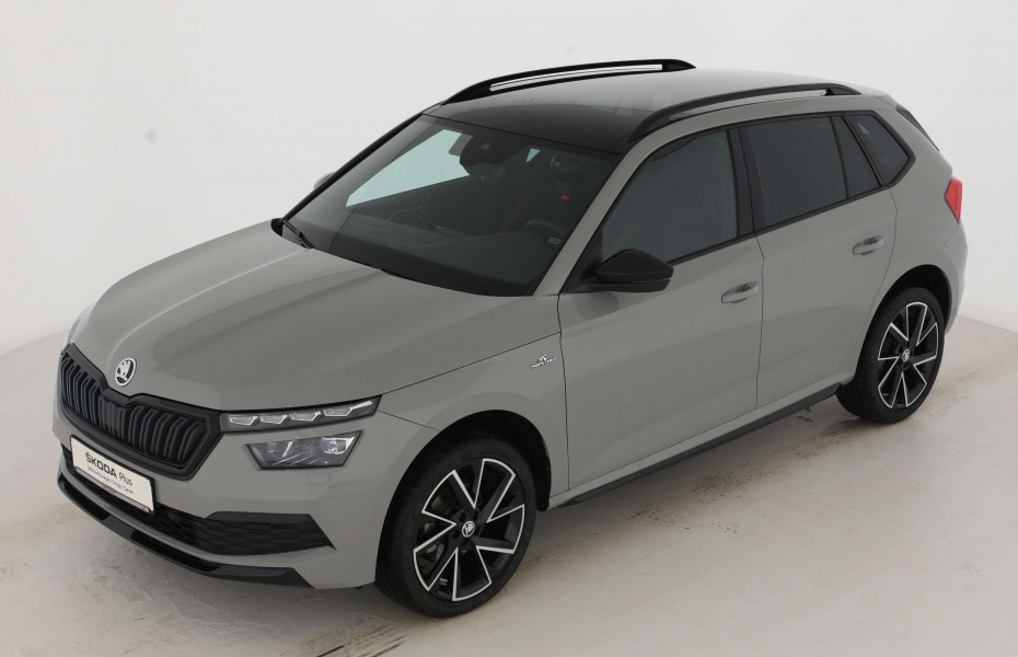 Škoda Kamiq Monte Carlo 1.0 TSI Ambiente Amundsen Pano Kam Apple LED