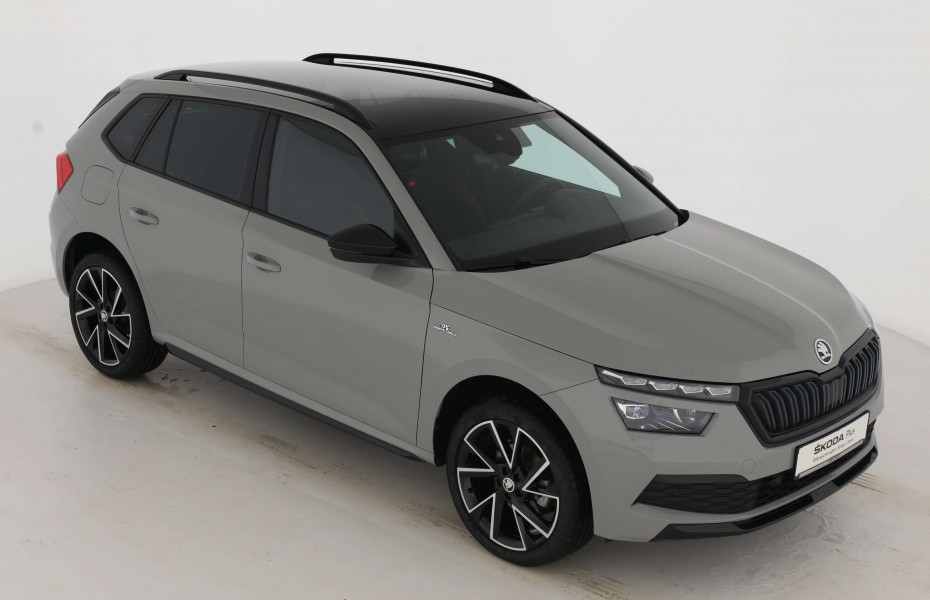 Škoda Kamiq Monte Carlo 1.0 TSI Ambiente Amundsen Pano Kam Apple LED