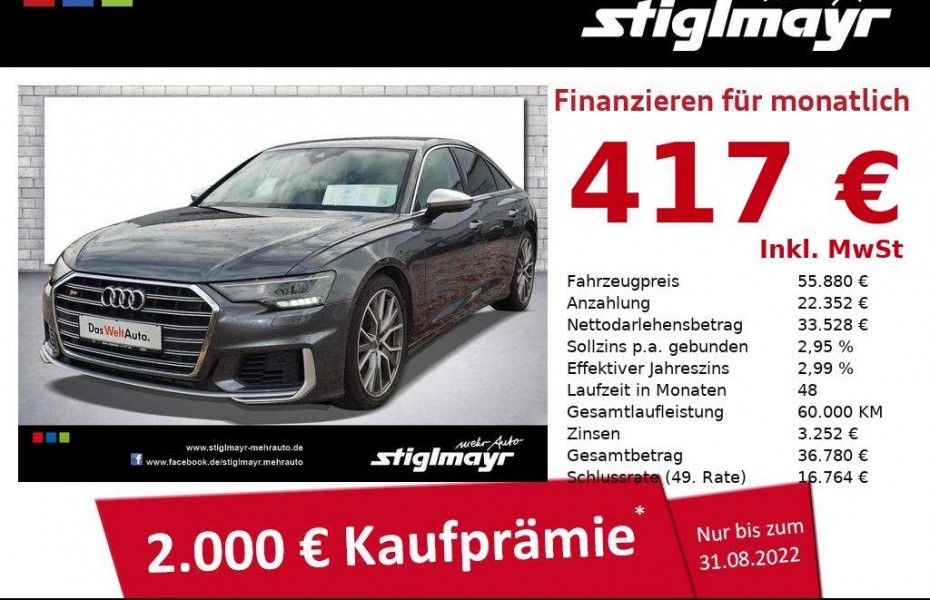 Audi S6 3.0 TDI quattro tiptronic LED Alu-20` Memory