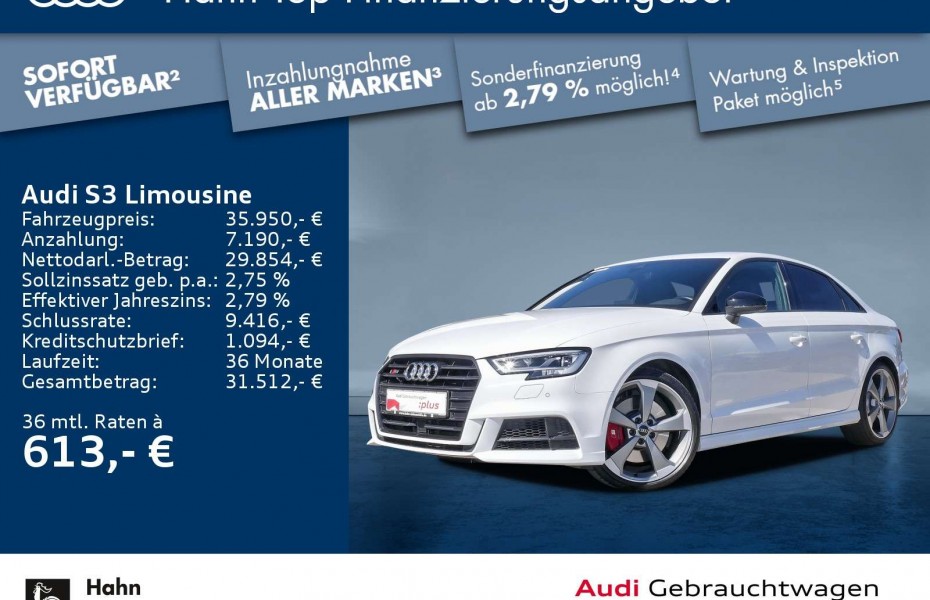 Audi S3 2.0TFSI S-Trc qua. LED ACC KlimaA B